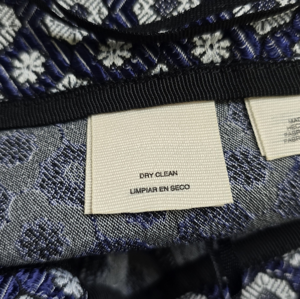 Rachel Rachel Roy Navy and White Brocade Pants - Picture 8 of 10